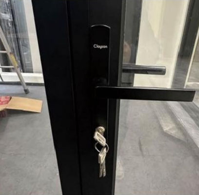 Efficienza energetica Porta pieghevole in alluminio Porta pieghevole in vetro a profilo spessore