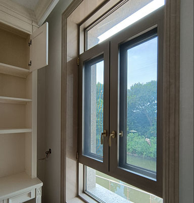 Finestrino d'alluminio a doppio vetro