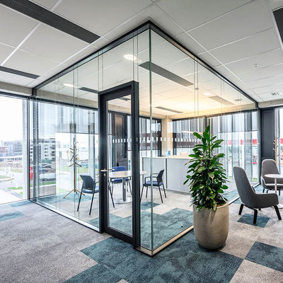 Parete divisoria in vetro pesante di sicurezza per profili in alluminio