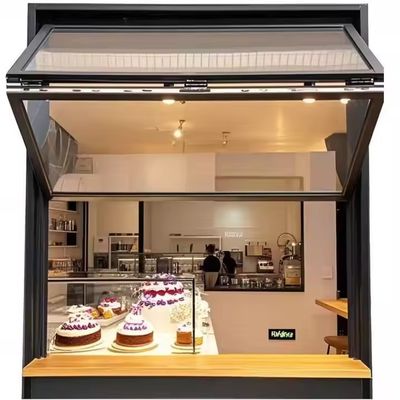 Finestre pieghevoli in alluminio con isolamento acustico, doppio vetro e vetro temperato solido