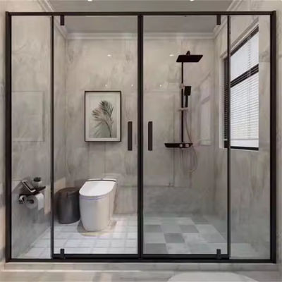 Acque resistenti facile pulizia vetro doccia pannello di schermo porta con telaio sottile