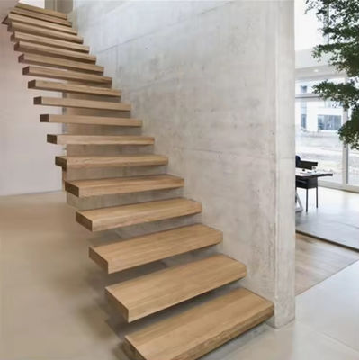 qualità  SZG Modern Design Floating Staircase Customized Floating Wooden Staircase fabbrica