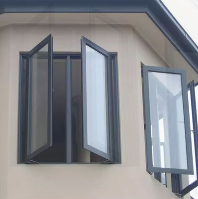 Nuovo design di alluminio Casement finestra d' oscillazione con vetro temperato