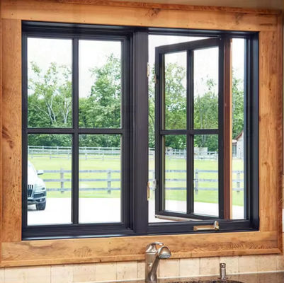 Nuovo design di alluminio Casement finestra d' oscillazione con vetro temperato