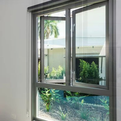 Nuovo design di alluminio Casement finestra d' oscillazione con vetro temperato