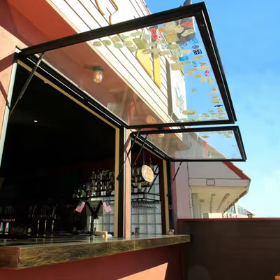 Cornice in alluminio ad alta sicurezza, finestrino inclinabile e girato con un singolo avamposto