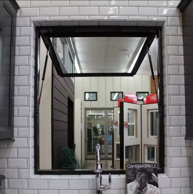 Cornice in alluminio ad alta sicurezza, finestrino inclinabile e girato con un singolo avamposto