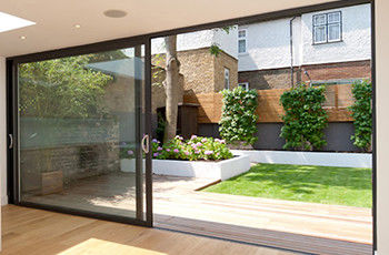 Rivestimento in polvere porte scorrevoli in alluminio esterno personalizzate con profilo in alluminio