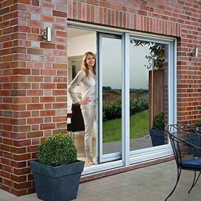 Porta scorrevole in vetro ghiacciato di alluminio resistente alla polvere e con finiture anodizzate