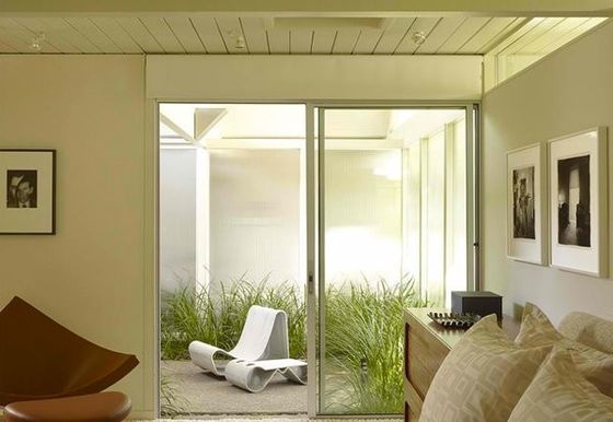 Porte di vetro in alluminio temperato isolato personalizzate con profilo pesante