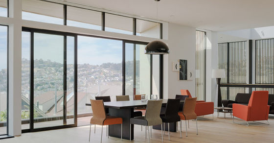 Porta scorrevole in vetro alluminio isolato facile installazione porte scorrevoli per patio personalizzate