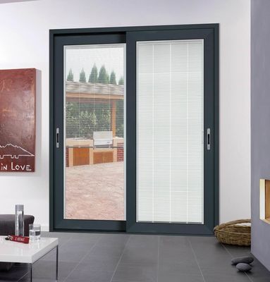 Porta scorrevole a profilo di vetro di sicurezza isolante di alluminio
