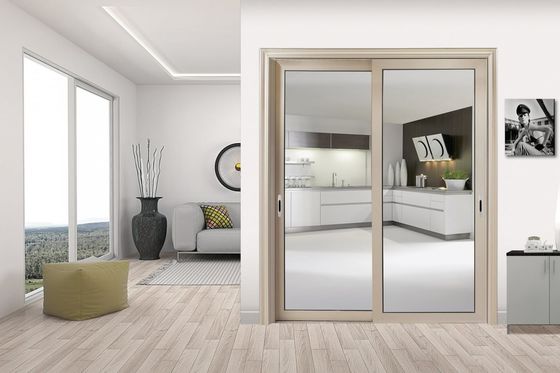 Porta scorrevole in alluminio resistente ai tifoni nera