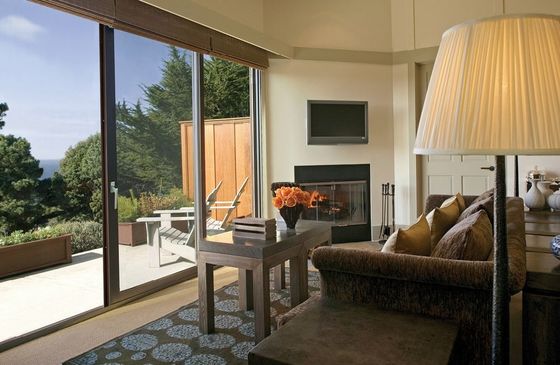 Durabile spessore di alluminio porta scorrevole in vetro orizzontale stile di apertura