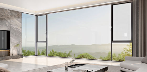Finestra di alluminio resistente con vetro isolante temperato e vetro laminato