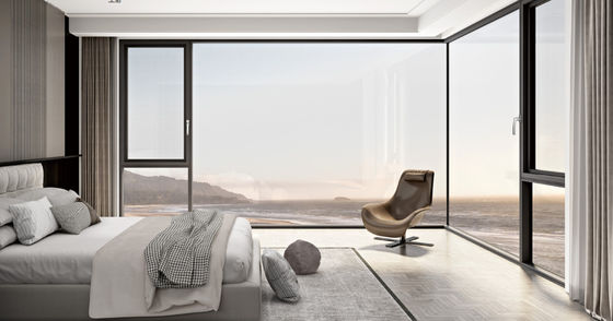 Aluminio duraturo finestrino aperto con vetro stratificato e vetro isolante temperato