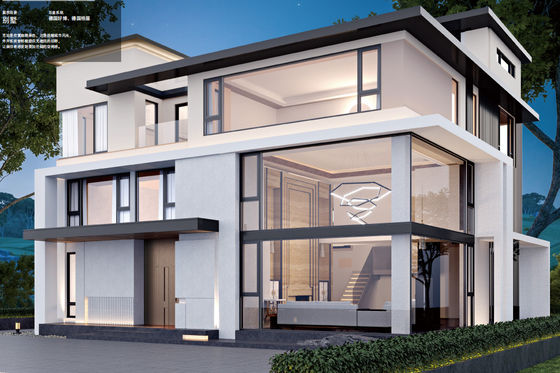 Finestra aperta con rivestimento in alluminio con vetro isolante temperato e vetro laminato temperato