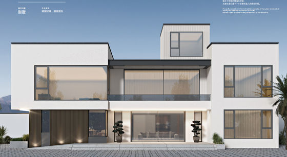 Finestra protetta in alluminio con vetro isolante temperato e blocco multipunto