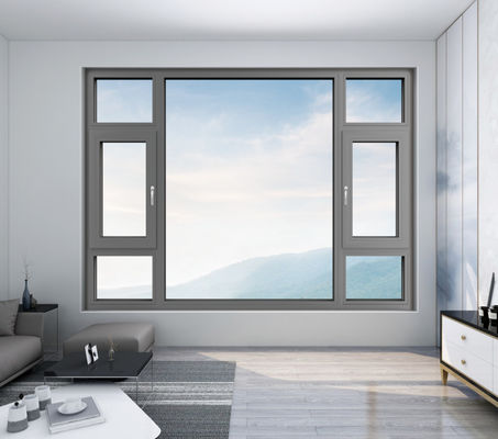 Finestre d'alluminio oscillanti verso l' esterno, facili da pulire e resistenti al calore