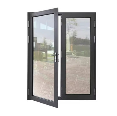 Disegno personalizzato Porta d'alluminio a dondolo di sicurezza Porta di vetro a dondolo facile da installare