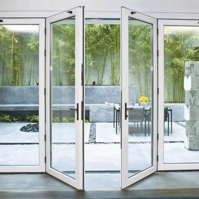 Disegno personalizzato Porta d'alluminio a dondolo di sicurezza Porta di vetro a dondolo facile da installare