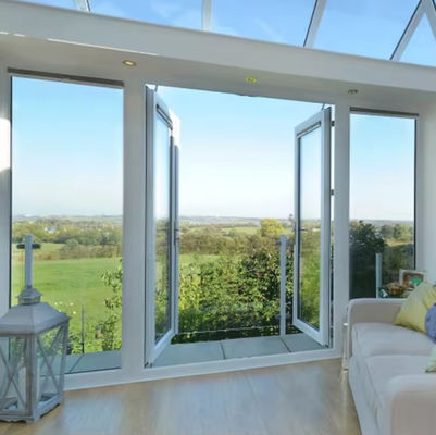 Porta oscillante in alluminio rivestita in polvere Eco-friendly per l'uso a lungo termine