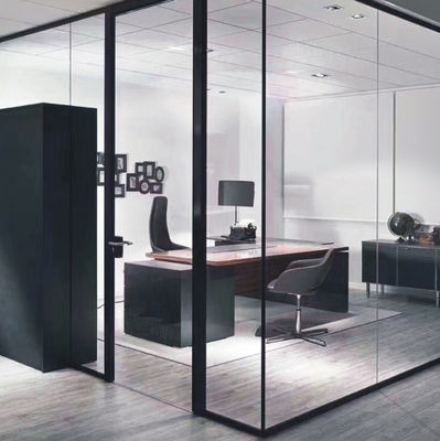 Porta oscillante in alluminio spessa, durevole, vetro laminato isolante temperato