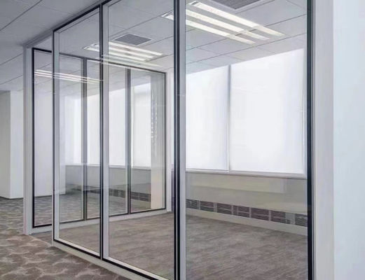 Dimensioni personalizzate Porta oscillante in alluminio Porta oscillante in vetro isolante temperata