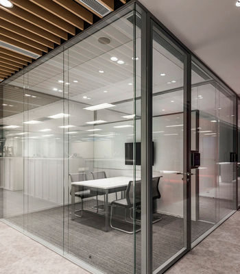 Dimensioni personalizzate Porta oscillante in alluminio Porta oscillante in vetro isolante temperata