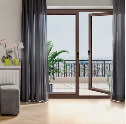 SZG House Doppia porta d'alluminio in vetro per la sicurezza e l'apertura liscia