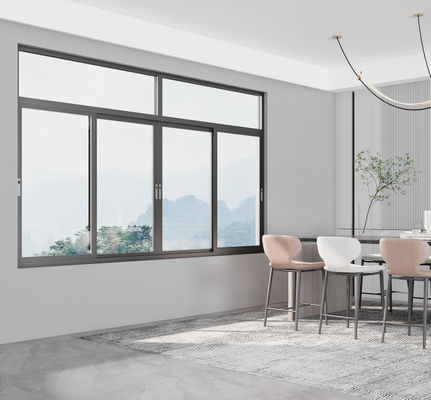 Finestra scorrevole in alluminio rivestita in polvere SZG con sistema di blocco a più punti e hardware