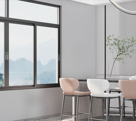 Finestra scorrevole in alluminio rivestita in polvere SZG con sistema di blocco a più punti e hardware