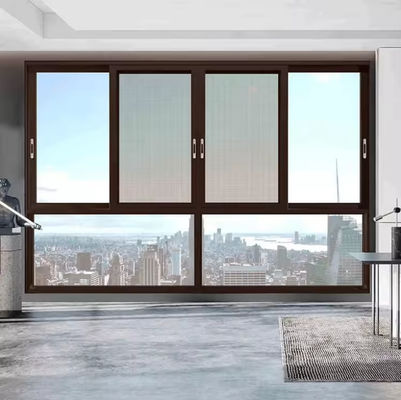Finestre scorrevoli in alluminio commerciali personalizzate per la protezione dagli insetti
