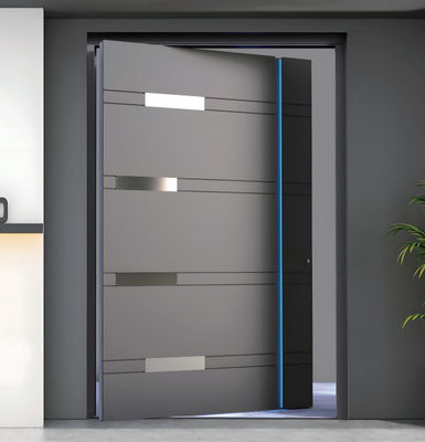Porta in alluminio a spillo resistente agli uragani personalizzata con vetro laminato