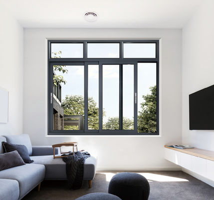 Finestra scorrevole in alluminio laminato temperato