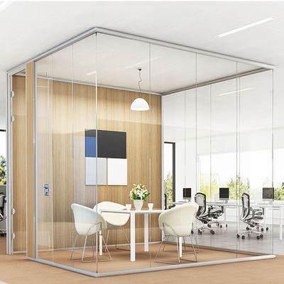 Disegno elegante di vetro di alluminio divisori di ufficio sicurezza con blocco multi punto