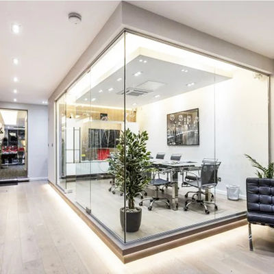 Pareti divisorie in vetro per uffici commerciali Alta sicurezza Facile manutenzione