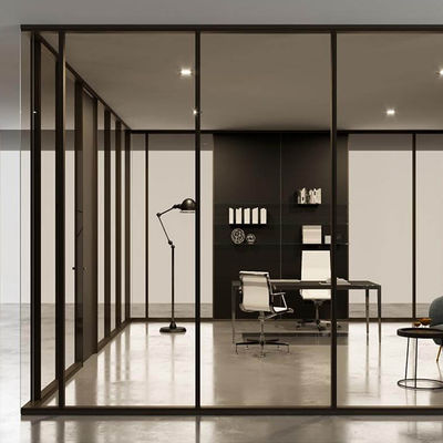 Pareti divisorie in vetro residenziale personalizzate facile da pulire Divider in vetro in alluminio