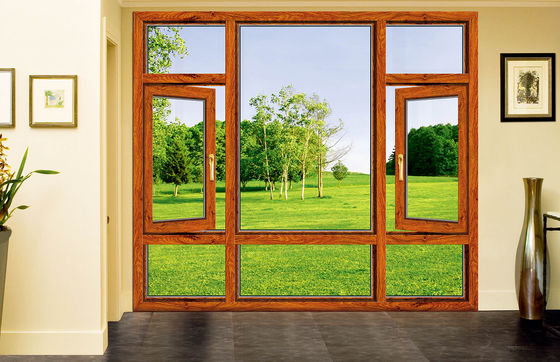 Rivestimento in polvere di alluminio inclinazione girare finestre con resistenza al calore e insonorizzante