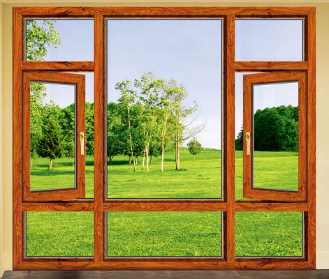 Rivestimento in polvere di alluminio inclinazione girare finestre con resistenza al calore e insonorizzante