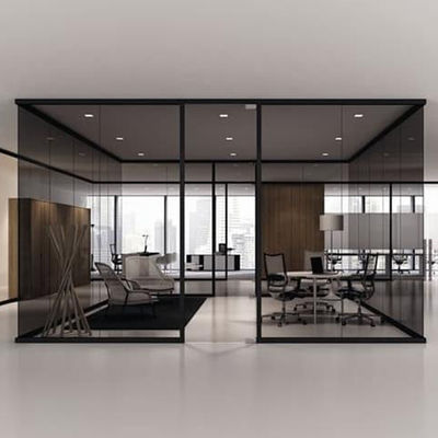 Vetro colorato Interni vetro divisori per uso domestico con telaio in alluminio