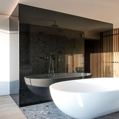 Vetro colorato Interni vetro divisori per uso domestico con telaio in alluminio