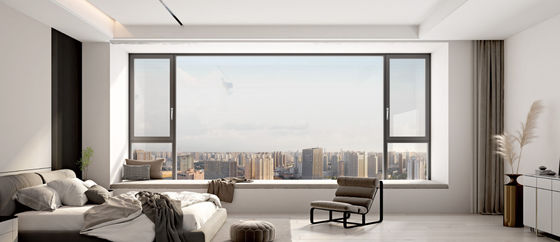 Flessibili finestre in alluminio inclinazione e girare sicurezza finestre di alluminio sostituzione