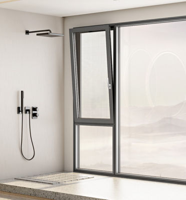 Finestre in alluminio resistenti alle intemperie con protezione per la sicurezza