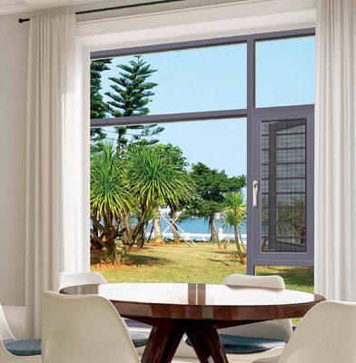 Finestre in alluminio resistenti alle intemperie con protezione per la sicurezza