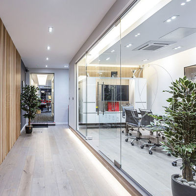 Cornice di alluminio vetro Cubicle Pareti Dimensione personalizzata con porta