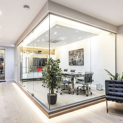 Cornice di alluminio vetro Cubicle Pareti Dimensione personalizzata con porta