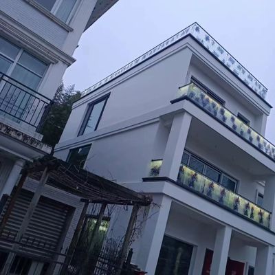 Barricata in vetro in alluminio grigio U Channel spessa 10 mm senza cornice