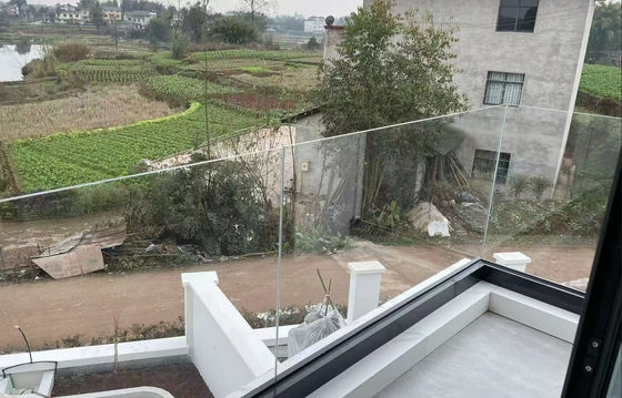 Barricata in vetro in alluminio per interni