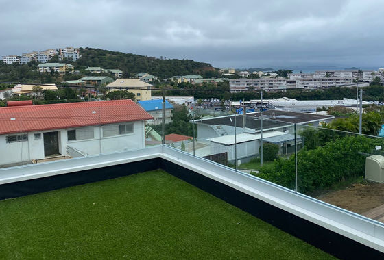 SGCC vetro temperato U canale vetro balaustra struttura stabile luce a LED